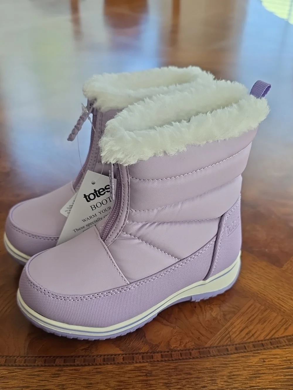 Totes Toddler Girls Zippy Waterproof Insulated Flat Heel Winter Boots LILAC 9T